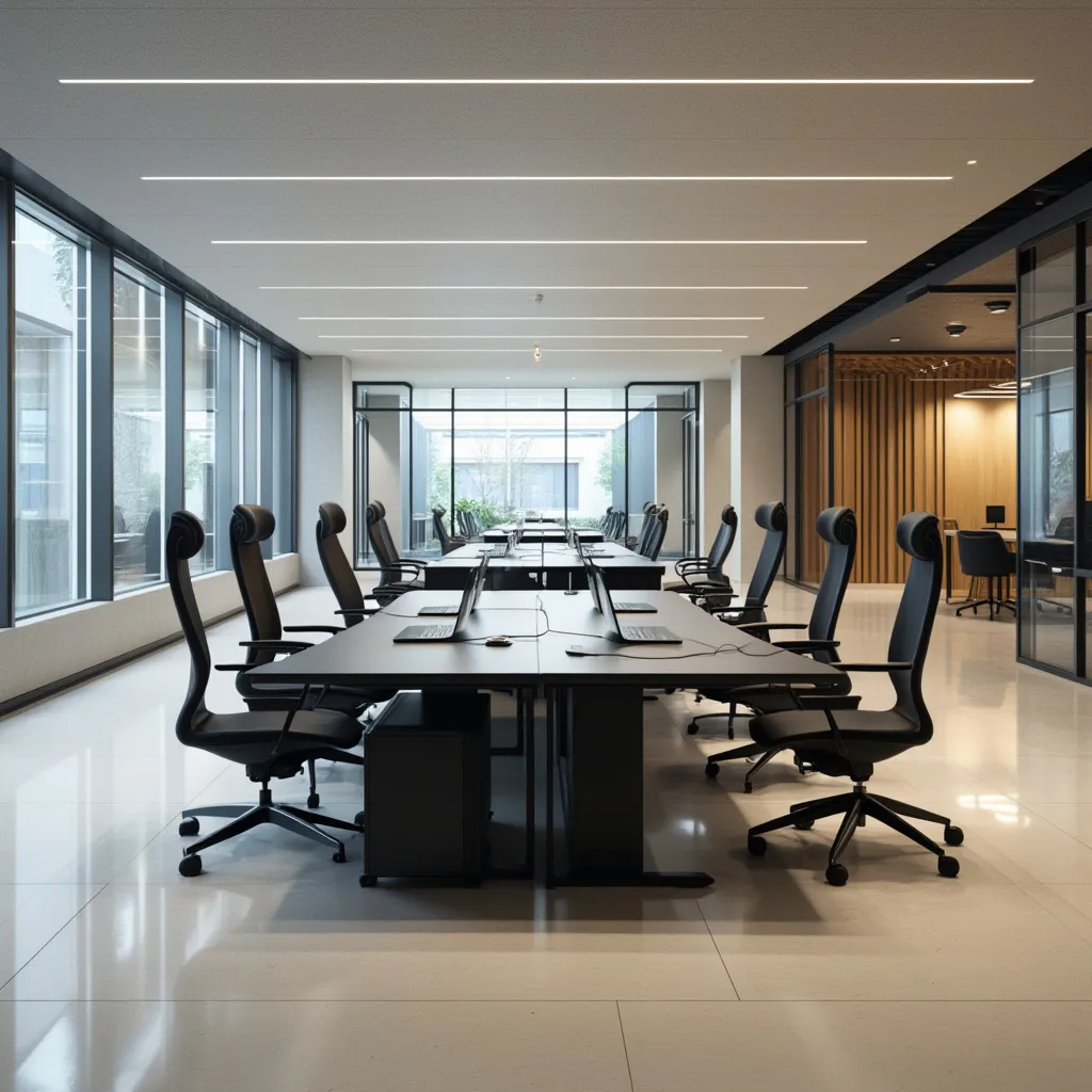 Espace de travail collaboratif moderne
